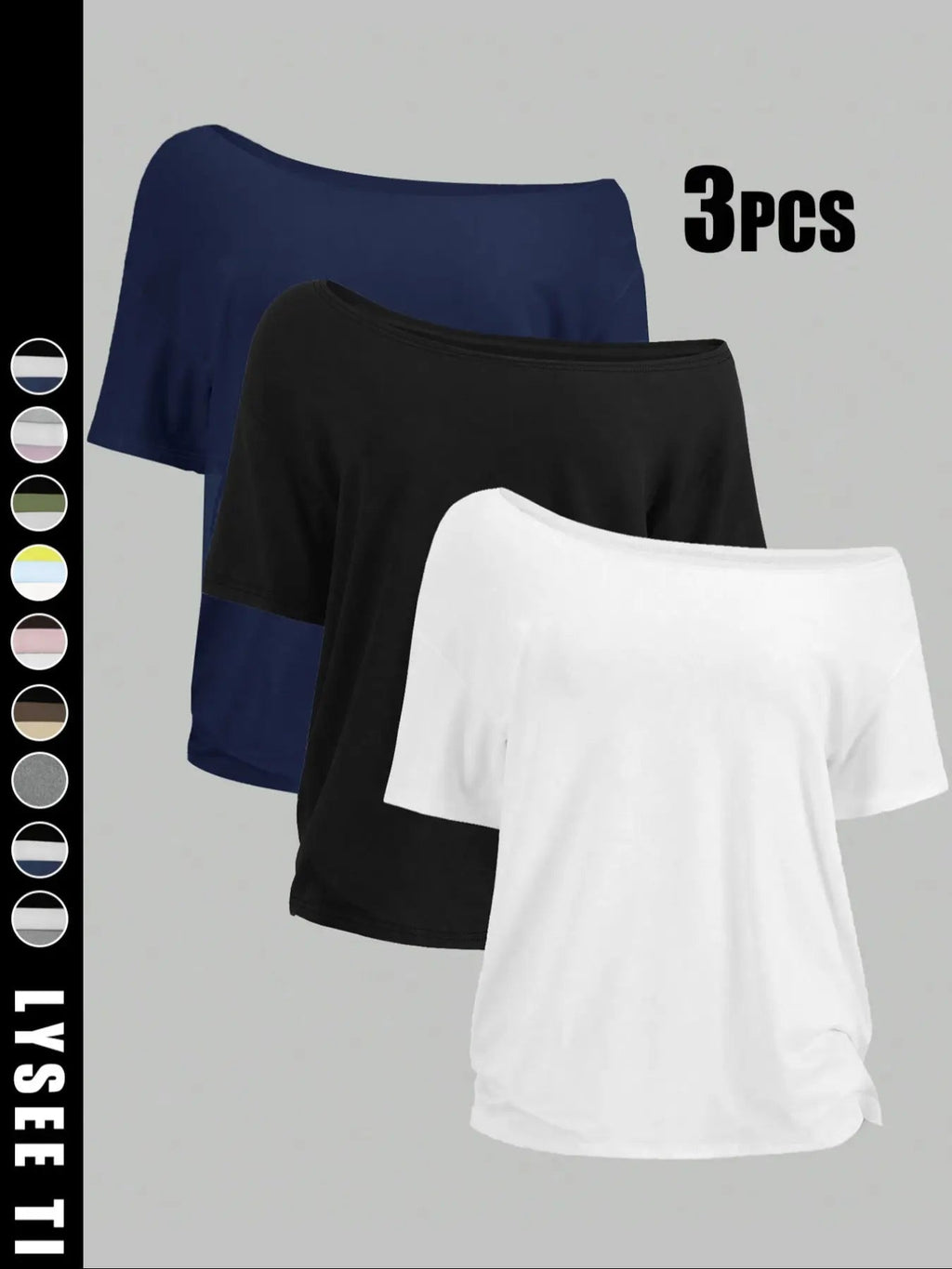T-shirt uni basique à manches courtes pour femme, vêtement décontracté pour toutes les saisons
