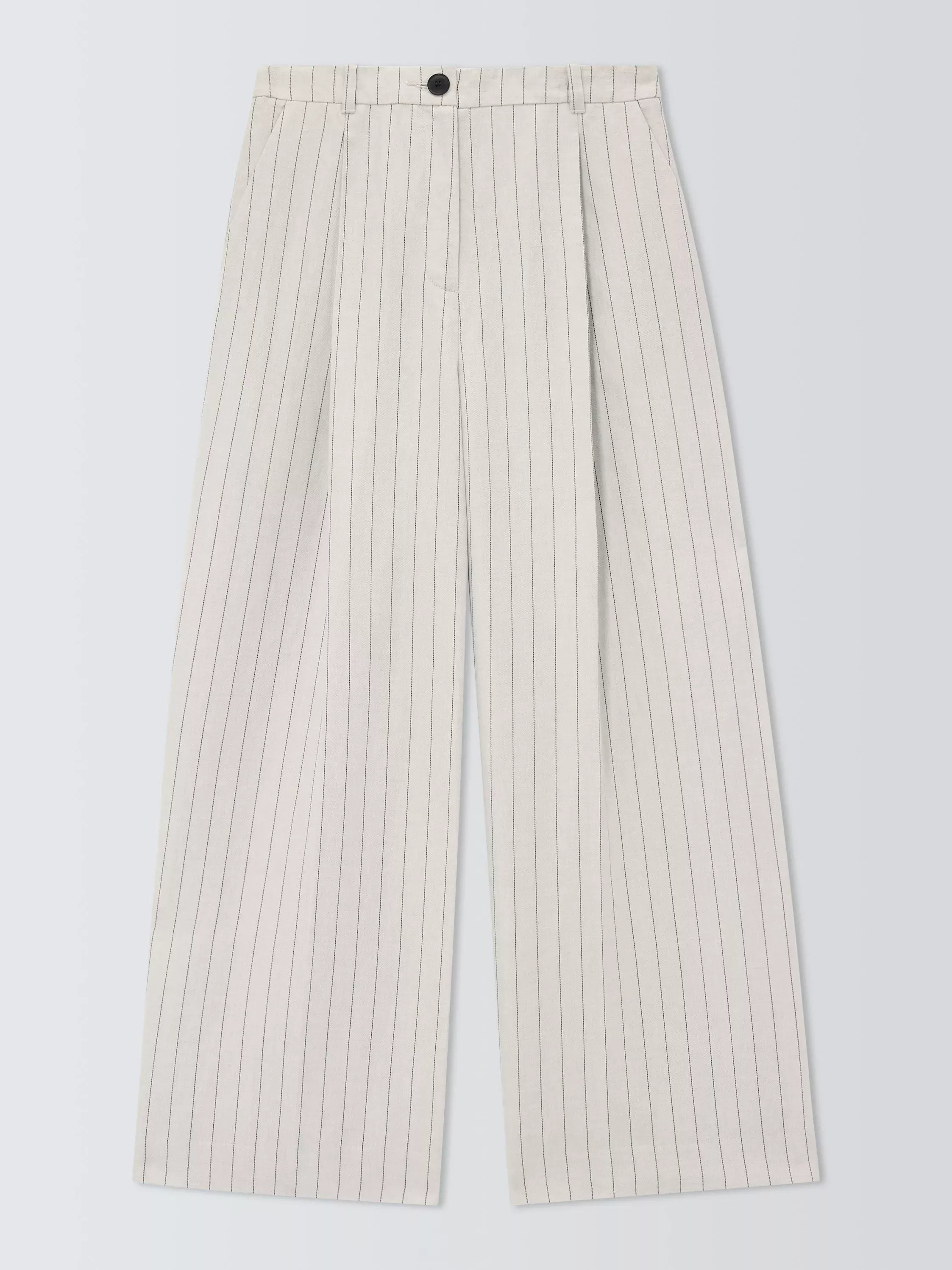 Ensemble 2 pièces pour femme (débardeur sans manches rayé ou uni et pantalon large taille haute)
