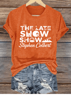 Women's Retro Last Show Tree Print T-Shirt