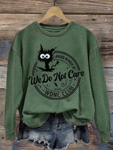 Retro Funny Proud Member Of  Print Sweatshirt
