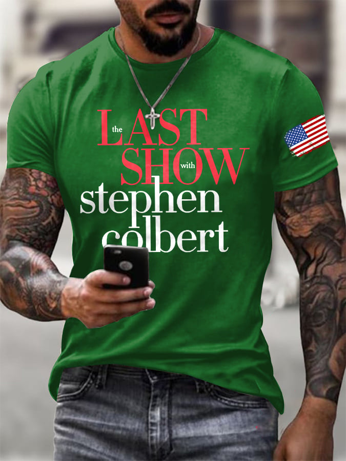 🔥Compra 3 e ottieni il 15% di sconto🔥T-shirt da uomo con stampa retrò Last Show