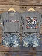 T-shirt stampa FREEDOM da donna