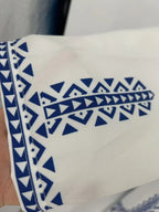 Vestito da donna con stampa digitale, abito a trapezio a maniche lunghe in tessuto intrecciato stile mediorientale, vestibilità casual aderente per le stagioni primavera e autunno, abbigliamento femminile