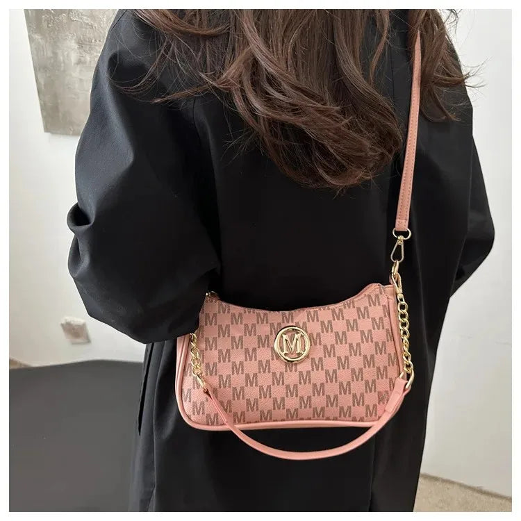 Borsa a mezzaluna di tendenza per donna