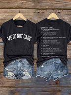 Retro Funny WDNC Menopause Perimenopause This List Is Not Exhaustive Print T-Shirt