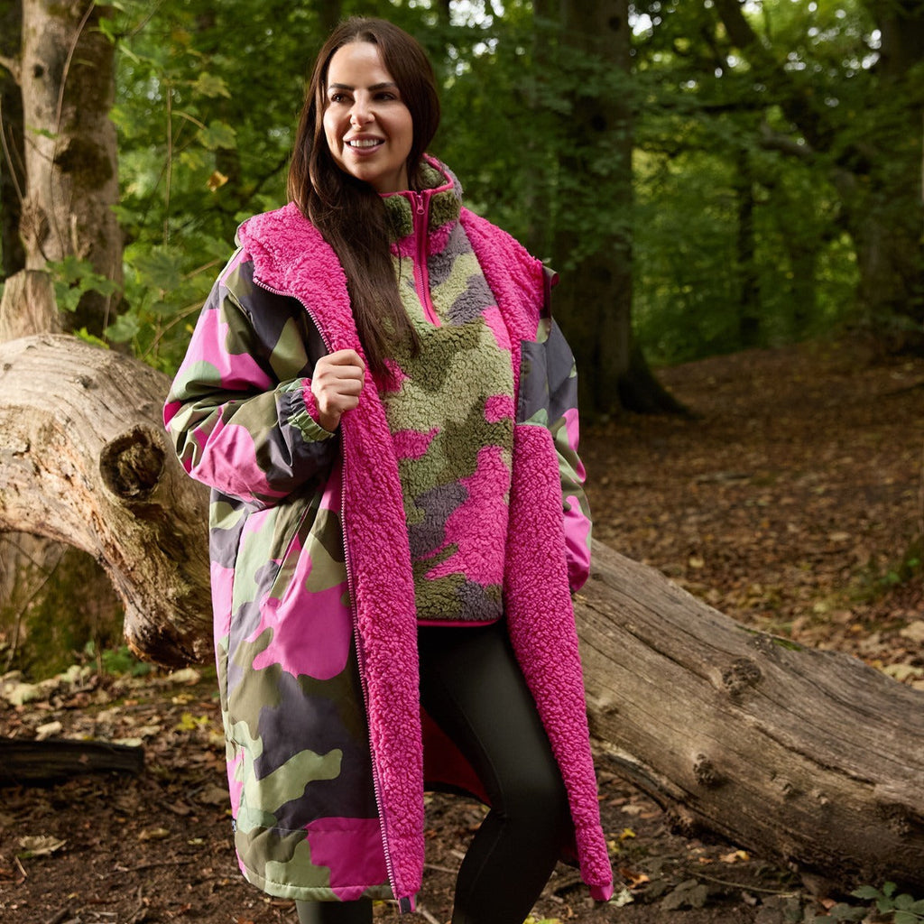 Peignoir de Séchage Imperméable Coupe-Vent, Robe de Changement Doublée Polaire Sherpa Douce, Manteau Veste à Capuche Surdimensionné à Manches Longues pour Enfants, Adultes, Hommes, Femmes, Surf, Plage, Natation, Restez au Sec