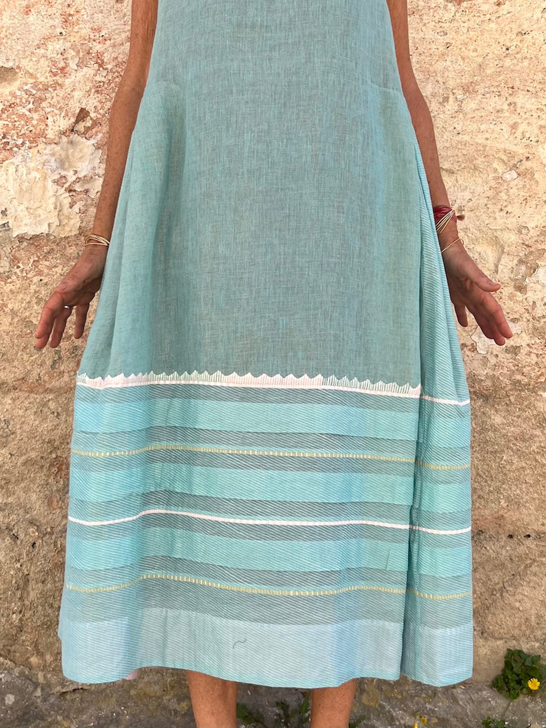 Robe décontractée sans manches imprimée pour femme