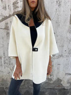 Veste décontractée à col montant et demi-zip
