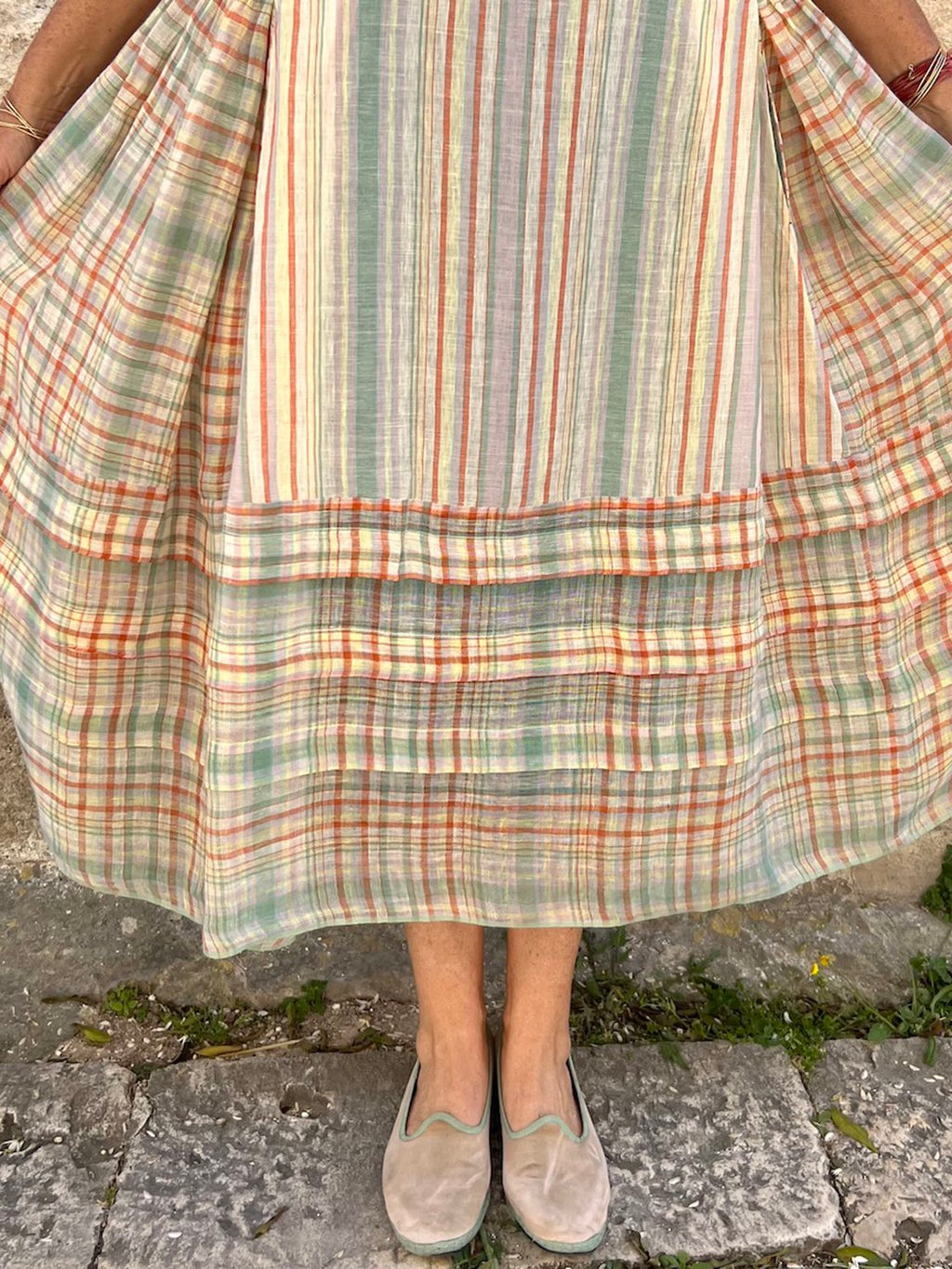 Robe décontractée sans manches imprimée pour femme