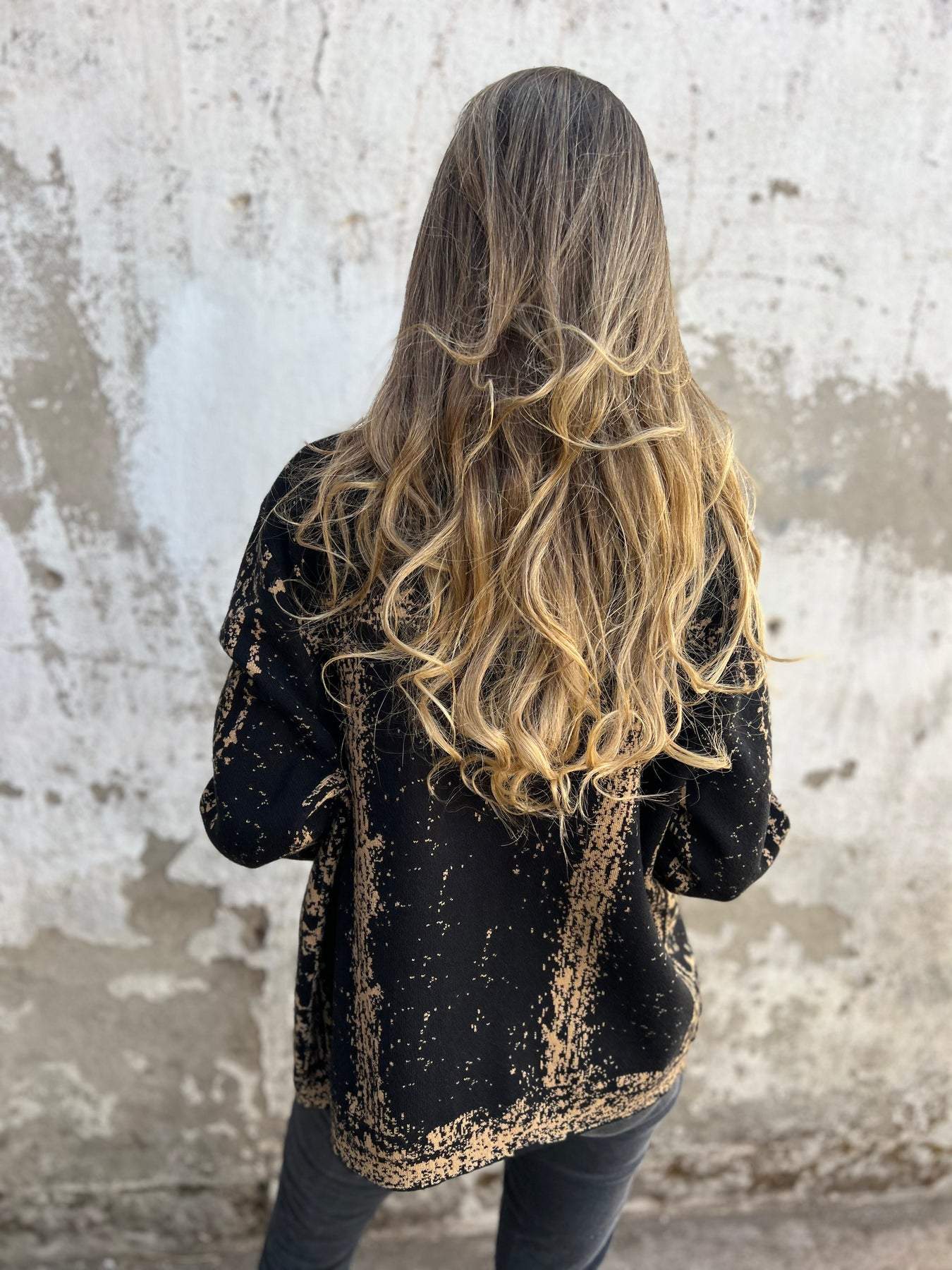 Veste en maille à manches longues avec revers
