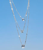 Collier Vintage Goutte Cœur Étoile à Cinq Branches Multicouche