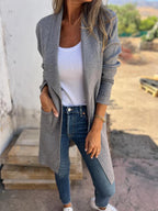 Veste cardigan décontractée à revers