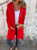 Giacca casual a maniche lunghe con cerniera e collo tondo