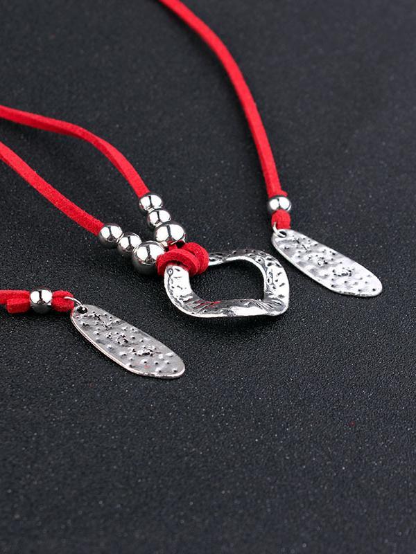 Collier de corde en velours réglable